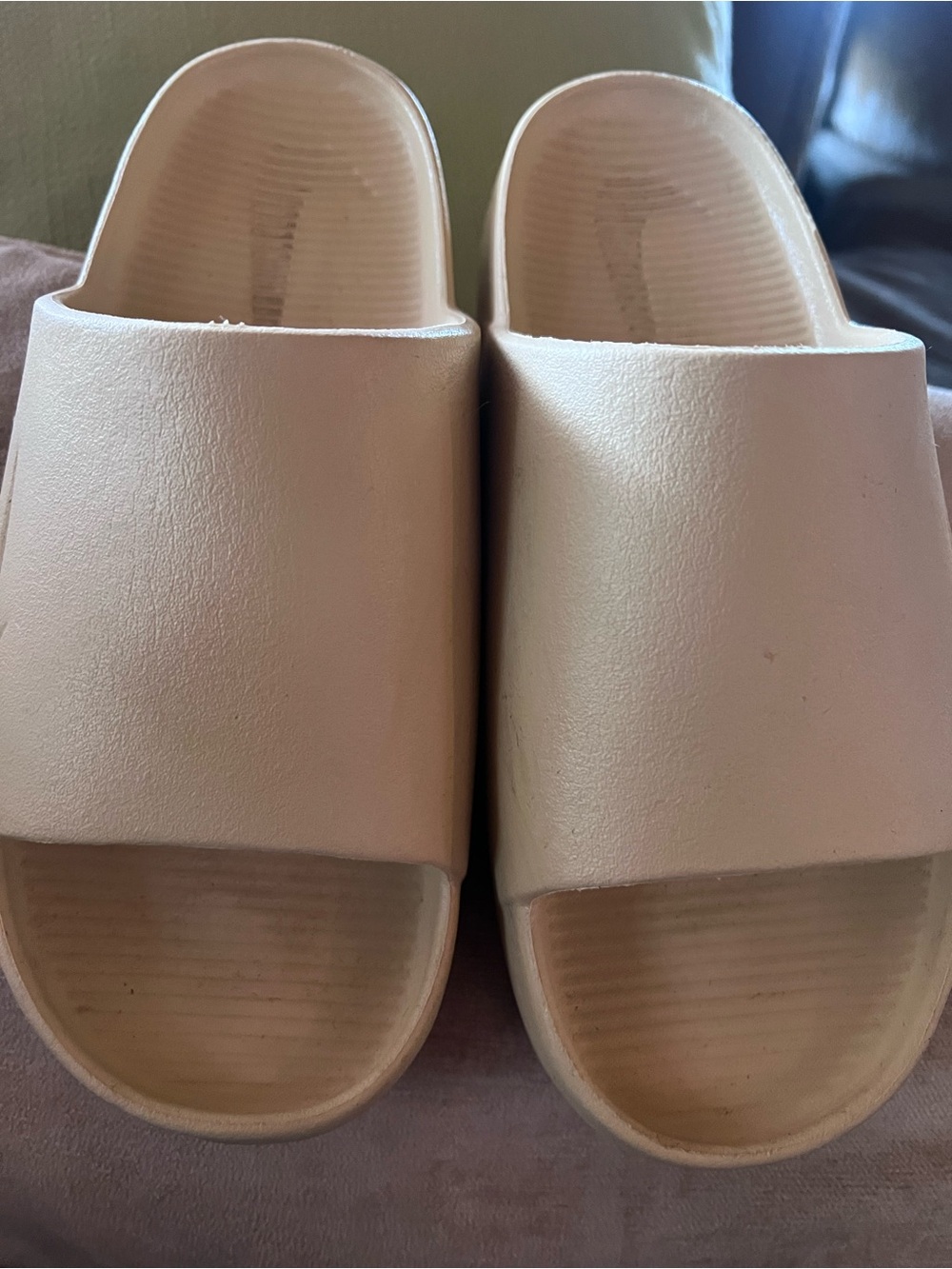 Nike Women's Slide Sandals Beige